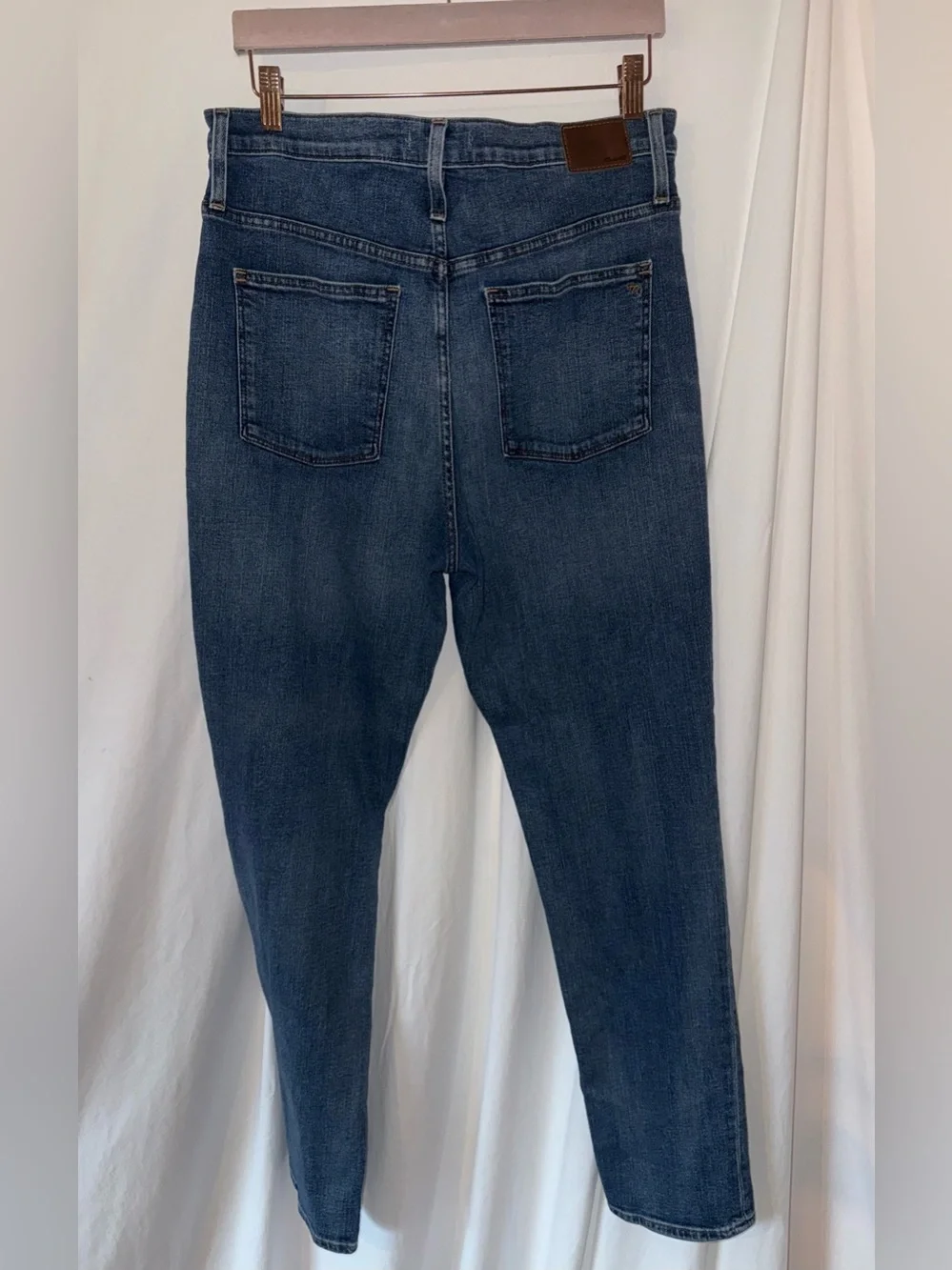 Madewell Blue Denim Jeans with Copper Button